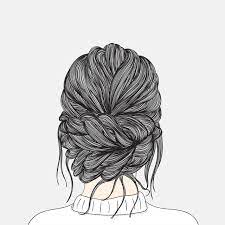 Kumpulan gambar kartun muslimah terbaru dengan kualitas hd. Women Hairstyles Taken From That Back Side After She Is Waiting For The Groom At The Wedding Doodle Art Concept Illustration Painting Art Beautiful Beauty Png And Vector With Transparent Background For