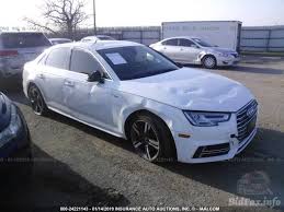 The audi a4 is a line of compact executive cars produced since 1994 by the german car manufacturer audi, a subsidiary of the volkswagen group. Audi A4 2017 White 2 0l Vin Wauenaf46hn066149 Free Car History