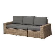 Solleron 3 Seat Modular Sofa Outdoor Brown Froson Duvholmen Beige Ikea Outdoor Sofa Ikea Outdoor Ikea