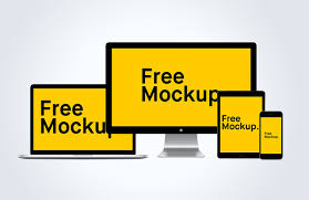 Iphone mockups psd & sketch. Set Of Clean Apple Device Mockups Best Free Mockups