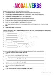 Maybe you would like to learn more about one of these? Modal Verbs Verb Worksheets English Grammar Worksheets Learn English Grammar