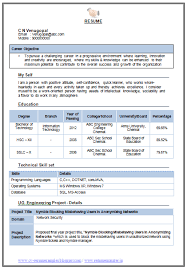 sample resume for freshers electronic