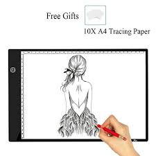 Eur 3.30 eur 3.30 per unit(eur 3.30/unit). Junlon A4 Led Light Pad Table Great Variety Tracing Box Board For Drawing Light Tracer Artists Stencil Artcraft Tracing Tattoo Animation Extremely Bright Adjustable Brightness In 0 3 Thickness