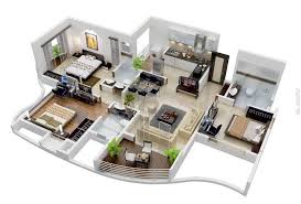 Denah rumah minimalis 1 lantai 3 kamar tidur. 50 Denah Rumah Minimalis 3d 3 Kamar Tidur 2 Lantai Dan 2 Kamar Tidur Desainrumahnya Com
