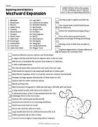 Social Studies Worksheets 6th Grade Free Printable Westward Expansion History Worksheet In 2020 History Worksheets Social Studies Worksheets History Lessons For Kids