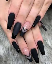 Matte Black Acrylic Nails Coffin 23 Matte Black Coffin Nail Ideas Trend In Cool 13 Best Acrylic Nails Coffin Nails Long Pretty Acrylic Nails