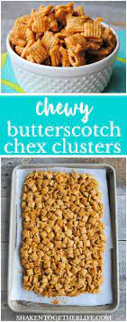 Butterscotch Lovers This Easy No Bake Treat Is For You Chewy Butterscotch Chex Clusters Crunchy Corn Cereal I Snack Mix Recipes Cereal Recipes Chex Recipes