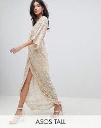 David's bridal offers a collection of tall and extra long wedding dresses in various styles & lengths at an affordable price. Asos Design Tall Sequin Kimono Maxi Dress Maxi Dress Kimono Maxi Dress Dresses