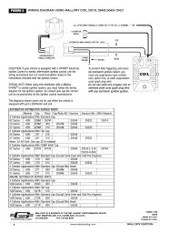 The heart of any ignition system is the coil. Mallory Ignition Mallory Magnetic Breakerless Distributor User Manual Page 4 4