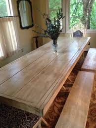 9 Foot Long Farm Table With Benches Farm Table With Bench Table Bench Table