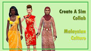 Please upload guys in the gallery for malaysia to go on dates with. Malaysian Culture Sims 4 Create A Sim Collab W Simmers Around The World Youtube