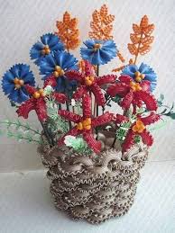 Mit Nudeln Basteln Dekoking Com Basteln Mit Nudeln Bastelideen Blumenhandwerk
