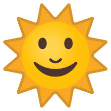Résultat de recherche d'images pour "soleil emoticon"