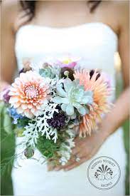 Dahlia And Succulent Wedding Bouquet Recipes Succulent Bouquet Wedding Bouquet Recipe Blue Wedding Bouquet