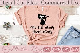 Funny Crazy Cat Lady Quote Graphic By Madison Mae Designs Creative Fabrica