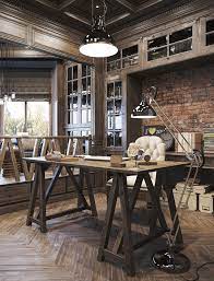 Dark oak and mission oak. Epic Vintage Home Office Design Home Tree Atlas Rustic Home Offices Rustic Office Design Industrial Home Offices