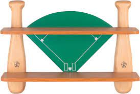 The mygift burnt wood (appx. Baseball Bat Shelf