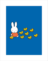 Miffy and Ducks Art Print by Dick Bruna | King & McGaw