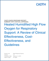 High flow nasal cannula oxygen therapy has been widely used in critically ill patients. Heated Humidified High Flow Oxygen For Respiratory Support A Review Of Clinical Effectiveness Cost Effectiveness And Guidelines Ncbi Bookshelf