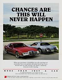 1988 Zimmer Quicksilver Automobile Advertising Car Advertising Old School Cars