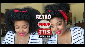 There are so many options for these fresh styles from for shorter hair, a waves haircut or by adding a hair design or can create that texture without much length. Retro Pin Up Rockabilly Style 4 Natural Kinky Hair Youtube