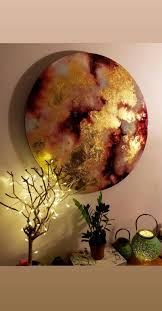 Oil Painting Abstract Art Resin Art Gold Leaf Etsy Abstract Art Painting Abstract Canvas Painting Resin Art Painting