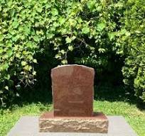 India Red Granite Monument (14x18x4) Polished Headstone with Base MN-254 |  eBay