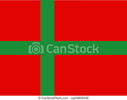 The flag was first used as the gelre armorial by claes heinenzoon shows. Bornholm Denmark Flag Bornholm Region Denmark Island Flag Unofficial Symbol Canstock