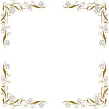 Golden Floral Corners Frame 2 By Paw Prints Designs On Deviantart Flower Frame Borders And Frames Floral