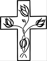 For day of the dead celebration in mexico. Black And White Flower Clipart Cross Easter White Transparent Clip Art