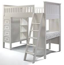 Sherwood Study Loft In Winter White Finish Loft Bed Girls Loft Bed Kids Furniture Stores