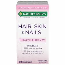 Nature's bounty hair and nails. Nature S Bounty Hair Skin Nails With Biotin Caplets 3000mcg 60 Ct Kroger