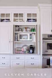 Eleven Gables Hidden Appliance Cabinet And Desk Command Center In The Kitchen Appliance Cabinet Hide Appliances Kitchen Appliance Storage
