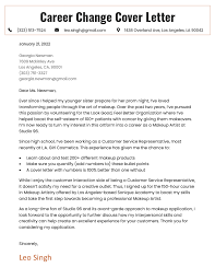 How To Write A Career Change Cover Letter [+Example] | Resume Genius