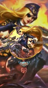 New Skin Lesley Black Rose Admiral Penembak Jitu Kartu Desain Karakter Game
