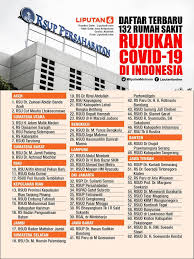 Silakan lihat kebijakan privasi terbaru kami untuk informasi lebih lanjut. Daftar Terbaru 132 Rumah Sakit Rujukan Covid 19 Di Indonesia Health Liputan6 Com