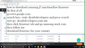 Samsung J7 Sm J710f Marshmallow Firmware Download Full Installation Instruction Youtube