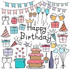 Birthday Celebration Happy Birthday Drawing For Kids Hand Drawn Doodle Happy Birthday Clipart Happy Birthday Etsy Happy Birthday Doodles Happy Birthday Art Happy Birthday Drawings