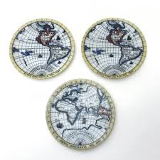 3 Vintage Miniature Collectible Plates