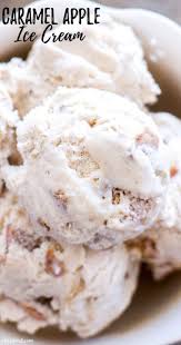 This No Churn Caramel Apple Ice Cream Recipe Is Easy As Pie Apple Pie That Is The Best No C Caramel Apple Ice Cream Apple Ice Cream Apple Ice Cream Recipe