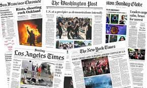 U.s., world, entertainment, health, business, technology, politics, sports. Rage And Anguish How The Us Papers Have Covered The George Floyd Protests Us News The Guardian