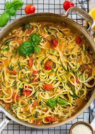 Taste the sauce and season with salt. Zucchini Pasta With Lemon Parmesan And Tomatoes Wellplated Com