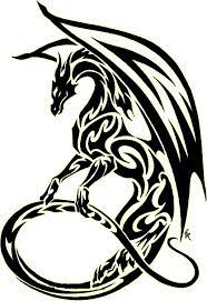 Pohozhee Izobrazhenie Tribal Dragon Tattoos Tattoo Stencils Dragon Tattoo