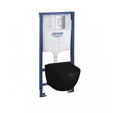 La sélection produits leroy merlin de ce lundi au meilleur prix ! Set Wc Suspendu Cuvette Noire Vitra Sans Bride Bati Grohe Rapid Sl Akaaz