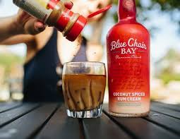 oceanfront coffee cocktail 1 oz blue chair bay coconut spiced rum cream 1 oz coffee liqueur 5 oz cold br drinks alcohol recipes rum cream coconut rum