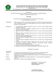 2013 sebagaimana tercantum pada lampiran keputusan ini. Contoh Sk Penetapan Kurikulum Paud