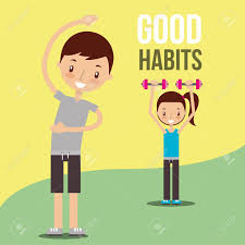 Select from 2675954 premium healthy lifestyle of the highest . Kids Practicing Exercise Healthy Lifestyle Vector Illustration Royalty Free Cliparts Vectors And Stock Illustration Image 103673420
