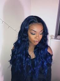 Hair Inspiration Get This Look By Shopping Foreignstrandz Using One Of Our Many Textures Can Help Achieve This Look Hair Color Dark Blue Girl Hair Colors Hair