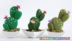 So many cute crochet cactus patterns to choose from, tons of project ideas! Vyazanyj Kaktus Vyazanyj Kryuchkom Kaktus Kaktus