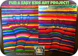 Fun And Easy Art Project That Will Keep The Kids Busy For A Few Hours At Least Cool Art Projects Easy Art For Kids Easy Kids Art Projects